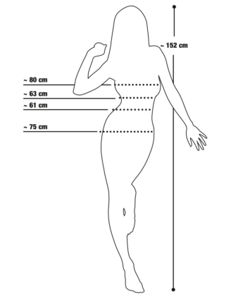 Poupée gonflable 3 orifices couleur noir