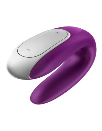 Sextoy de couple vibrant USB connecté Double Fun violet