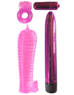 Coffret 4 sextoys rose Classix