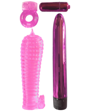 Coffret 4 sextoys rose Classix