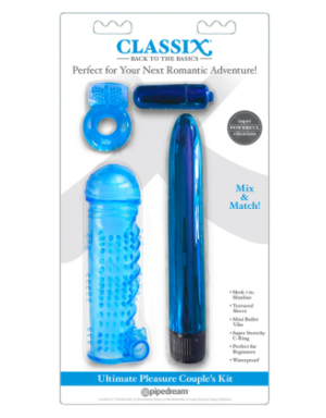 Coffret 4 sextoys bleu Classix