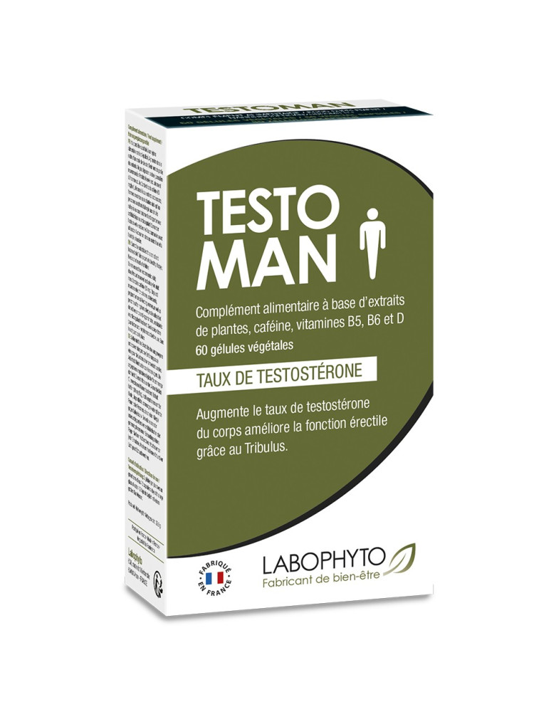 Testoman augmentation taux testostérone 60 gélules