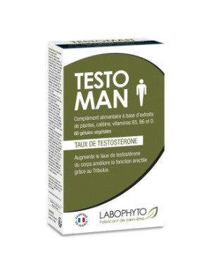 Testoman augmentation taux testostérone 60 gélules