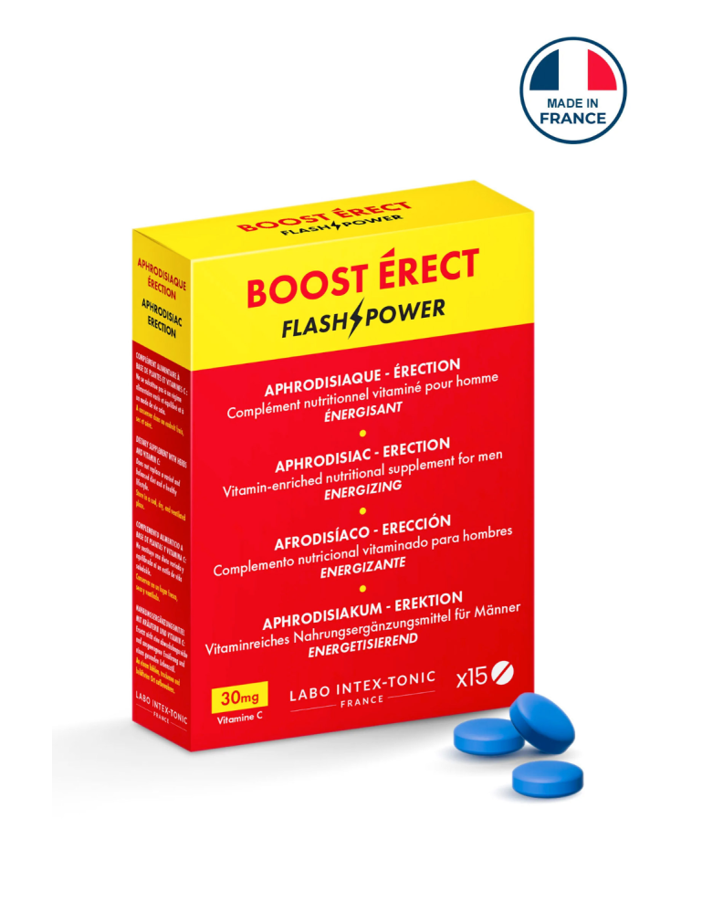 Stimulant homme Boost Erect 15 comprimés