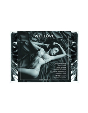 Drap vinyle noir 200x220 cm
