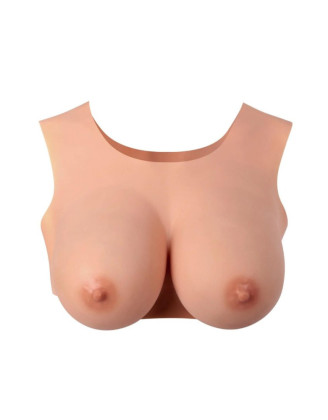 Buste seins réaliste couleur peau claire Taille XL Bonnet G