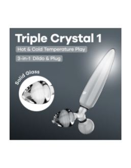 Gode en verre Triple Crystal 1 - Satisfyer