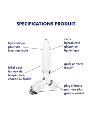 Gode en verre Triple Crystal 2 - Satisfyer