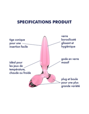 Gode en verre Triple Crystal 2 - Satisfyer