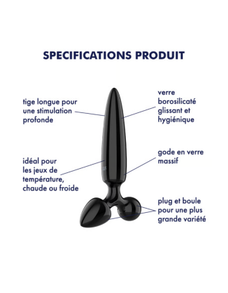 Gode en verre Triple Crystal 1 - Satisfyer