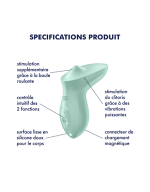 Vibromasseur Exciterrr Rolling Lay-on - Satisfyer