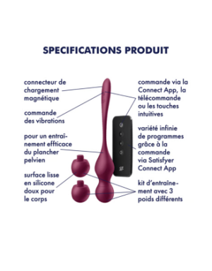 Boules de geisha avec télécommande Love Birds Vary - Satisfyer