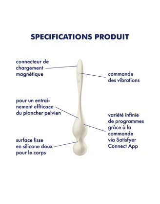 Boule de geisha avec télécommande Love Birds 1 - Satisfyer