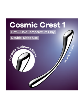 Gode en acier inoxydable Cosmic Crest 1 - Satisfyer