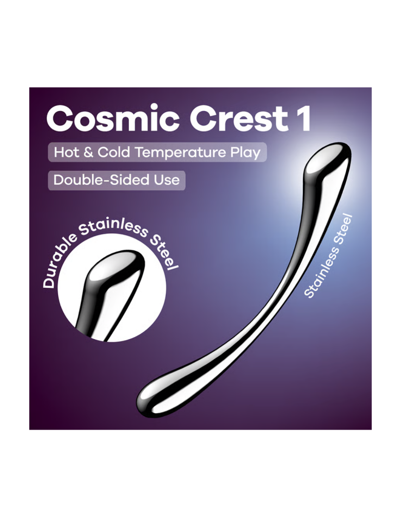 Gode en acier inoxydable Cosmic Crest 1 - Satisfyer