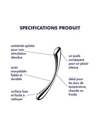 Gode en acier inoxydable Cosmic Crest 1 - Satisfyer