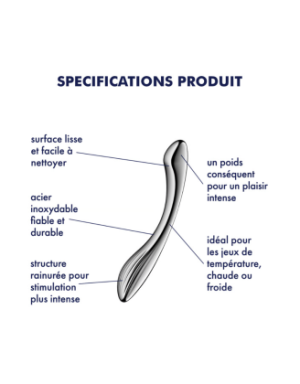 Gode en acier inoxydable Pure Gravity 1 - Satisfyer