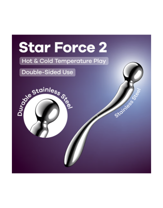 Gode en acier inoxydable Star Force 2 - Satisfyer