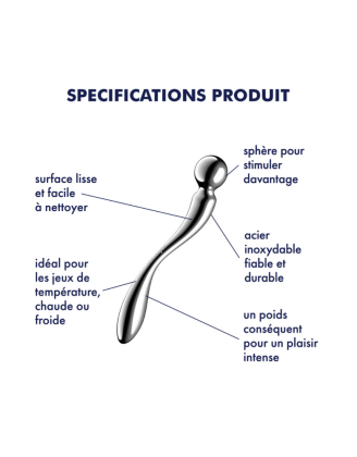 Gode en acier inoxydable Star Force 2 - Satisfyer