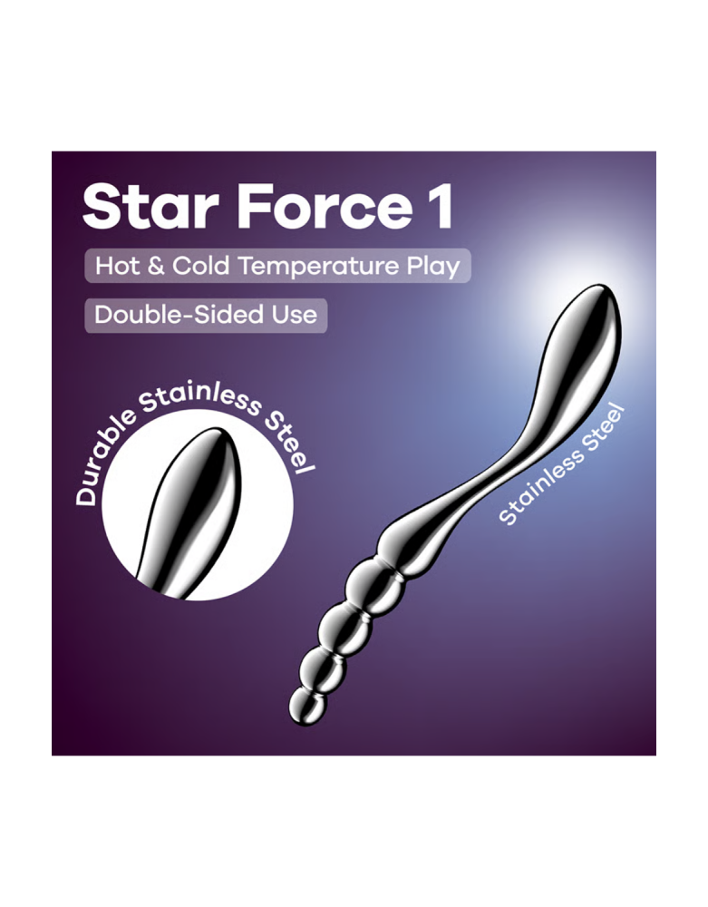 Gode en acier inoxydable Star Force 1 - Satisfyer