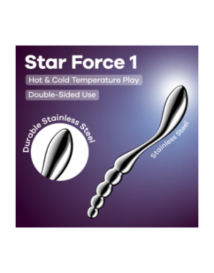 Gode en acier inoxydable Star Force 1 - Satisfyer