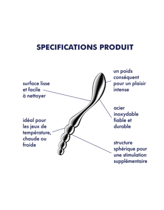 Gode en acier inoxydable Star Force 1 - Satisfyer