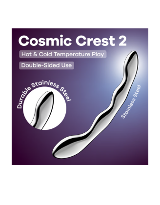 Gode en acier inoxydable Cosmic Crest 2 - Satisfyer