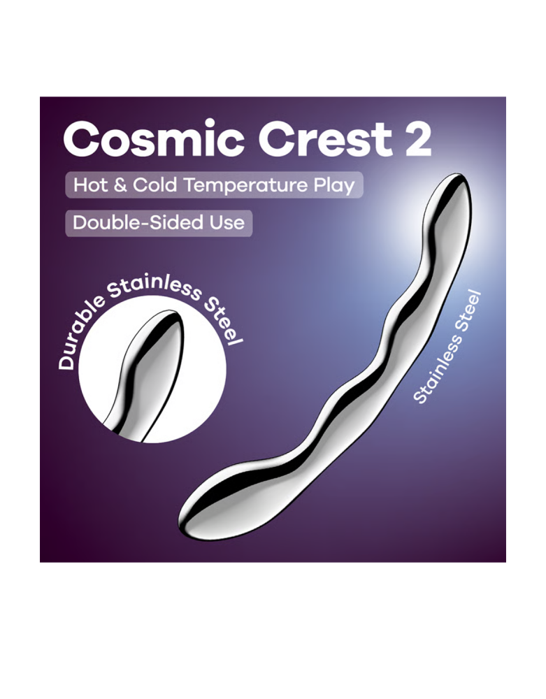 Gode en acier inoxydable Cosmic Crest 2 - Satisfyer