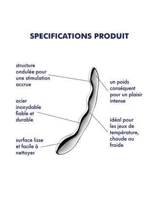 Gode en acier inoxydable Cosmic Crest 2 - Satisfyer