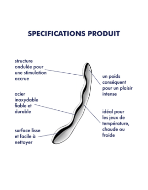 Gode en acier inoxydable Cosmic Crest 2 - Satisfyer
