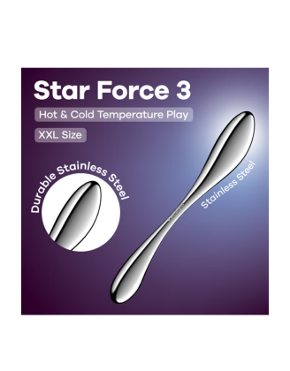 Gode en acier inoxydable Star Force 3 - Satisfyer