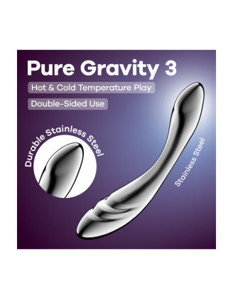 Gode en acier inoxydable Pure Gravity 3 - Satisfyer