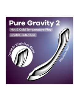 Gode en acier inoxydable Pure Gravity 2 - Satisfyer