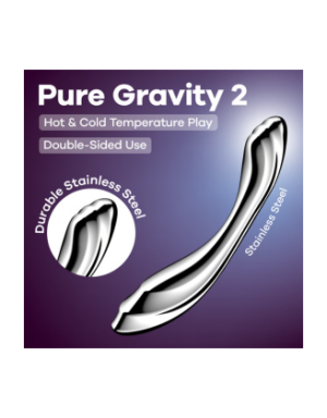 Gode en acier inoxydable Pure Gravity 2 - Satisfyer