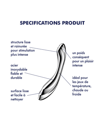 Gode en acier inoxydable Pure Gravity 2 - Satisfyer