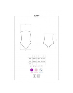 Bunny Costume 4 pcs - Noir