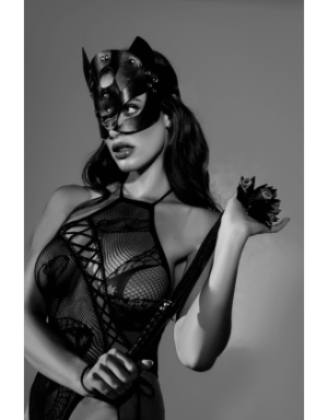 Body résille motif serpent à encolure licou - Mapalé