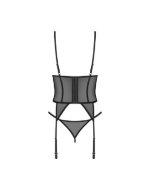 Euridia corset et string - Noirs