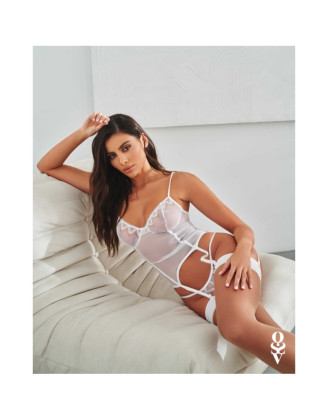Alissium corset et string - Blancs