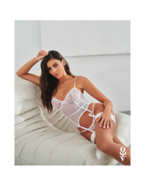 Alissium corset et string - Blancs