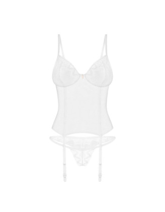 Alissium corset et string - Blancs