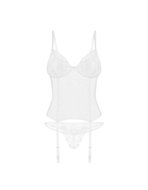 Alissium corset et string - Blancs