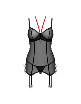 Glandez guêpière et string - Noir