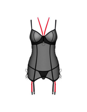 Glandez guêpière et string - Noir