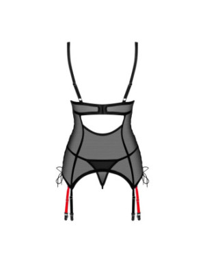 Glandez guêpière et string - Noir