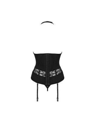 Serafia guêpière et string - Noir