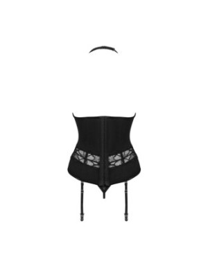 Serafia guêpière et string - Noir