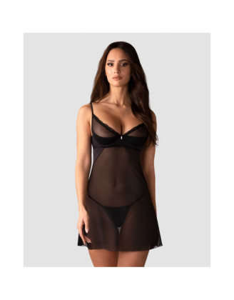 Stelisa nuisette et string - Noirs