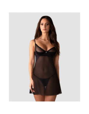 Stelisa nuisette et string - Noirs