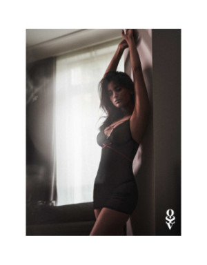 Novenes nuisette et string - Noir